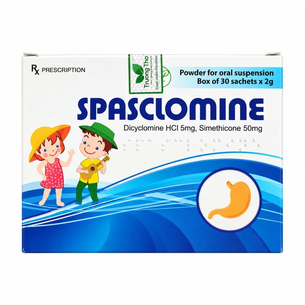 Spasciomine Dicyclomine HCl 5 mg / Simethicone 50 mg