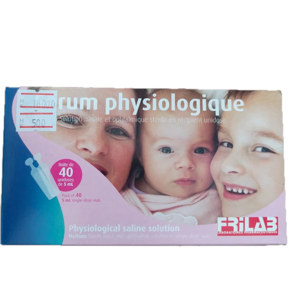 Frilab Sérum Physiologique 0.9% (40 x 5 mL)