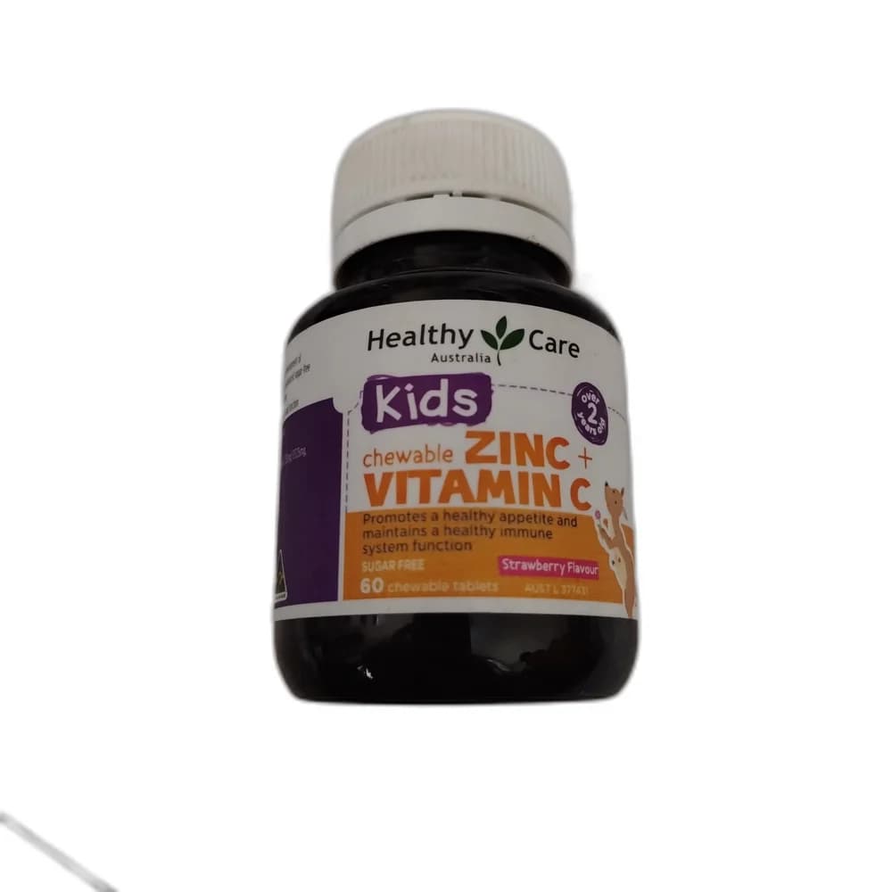 Healthy Care Kids Chewable Zinc + Vitamin C