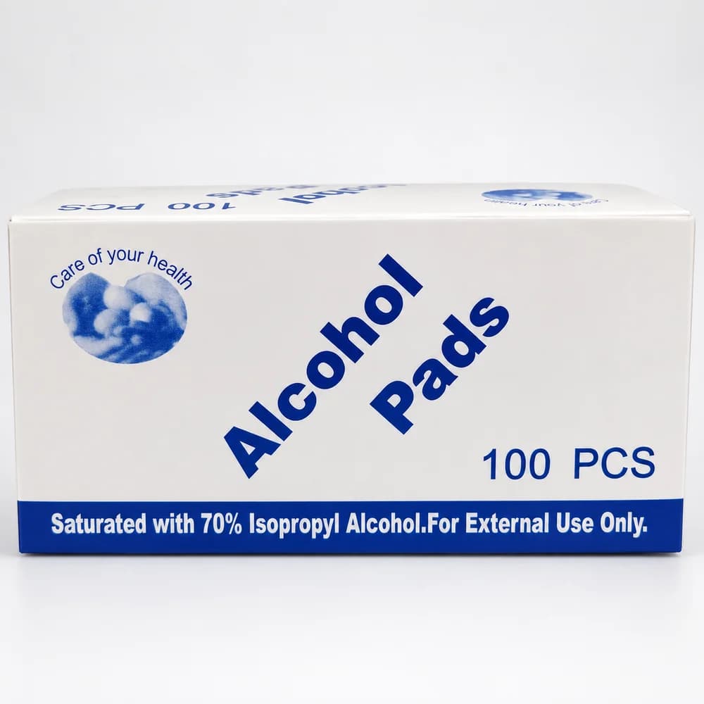Alcohol Pads 70% isopropyl alcohol; 100 pieces
