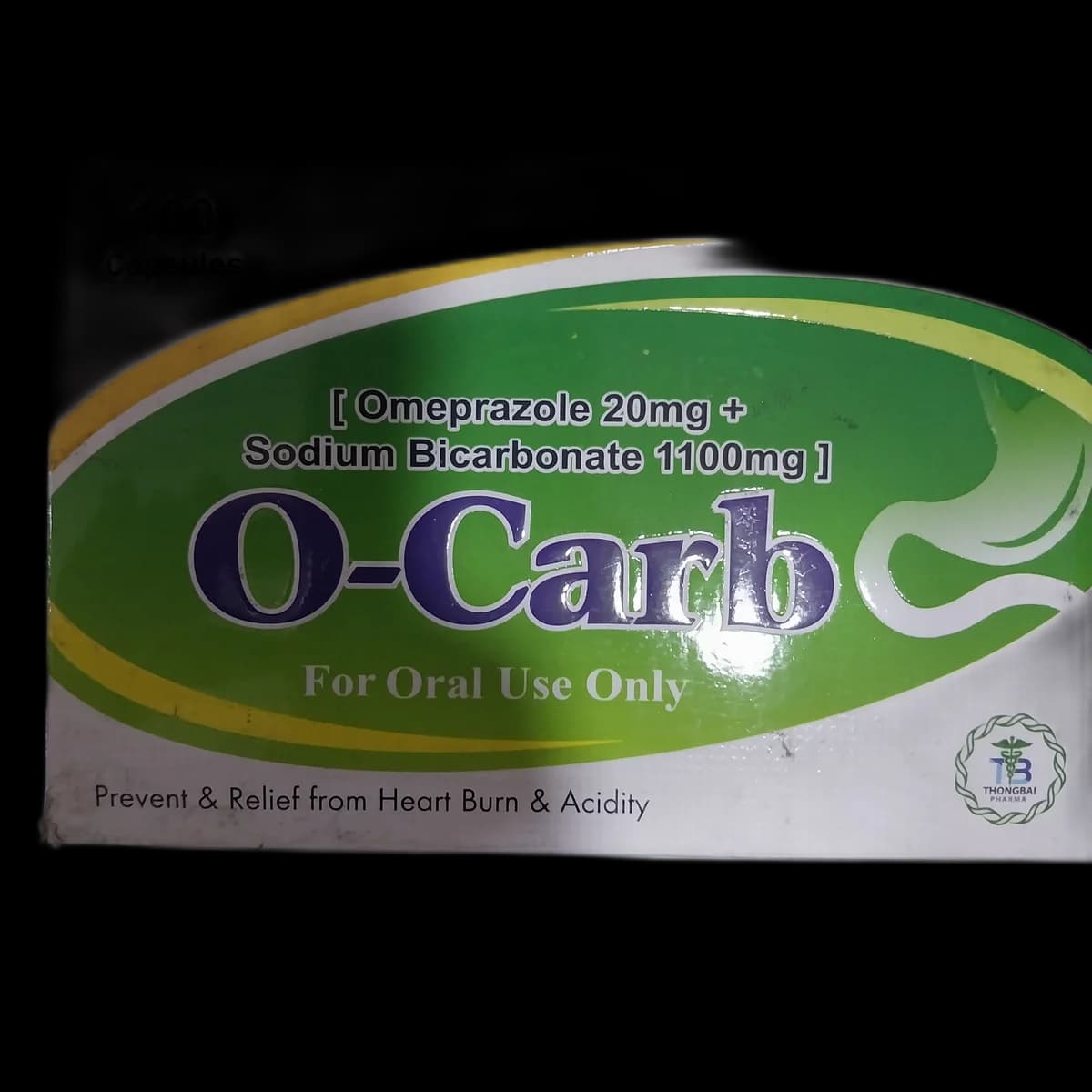 O-Carb Omeprazole 20mg + Sodium Bicarbonate 1100mg
