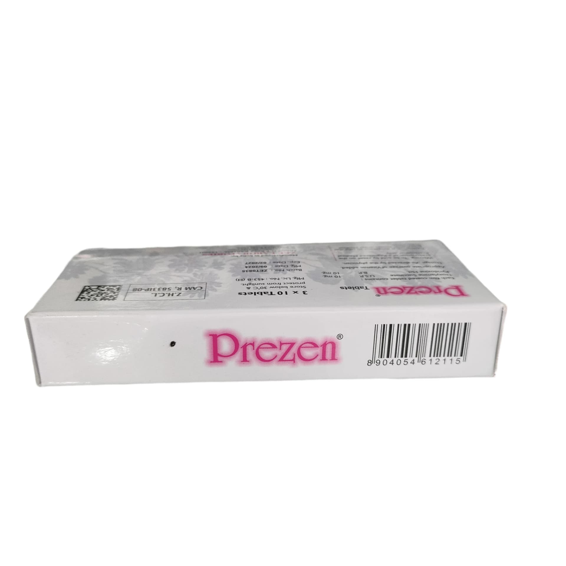Prezen Doxylamine Succinate 10mg + Pyridoxine HCl 10mg