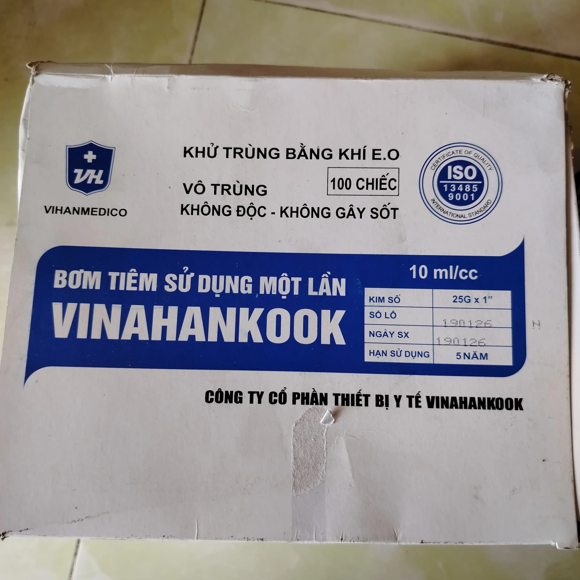 Vinahankook Disposable Syringe 10ml 10 ml/cc
