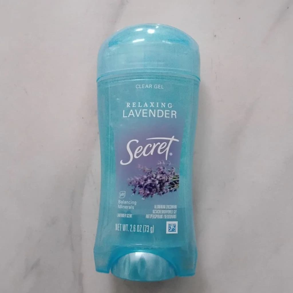 Secret Relaxing Lavender Antiperspirant/Deodorant (Clear Gel) 2.6 oz (73 g)