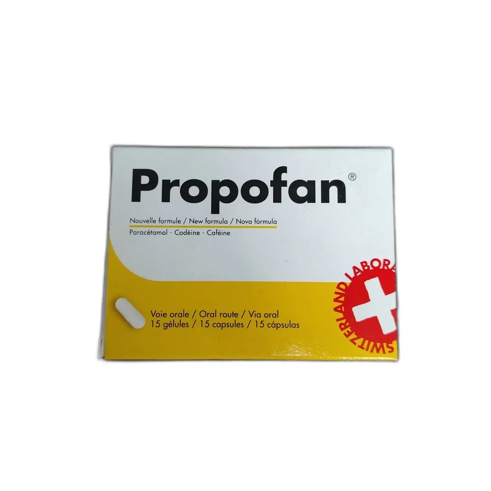 Propofan Paracetamol 400mg + Codeine phosphate 20mg + Caffeine 62.5mg
