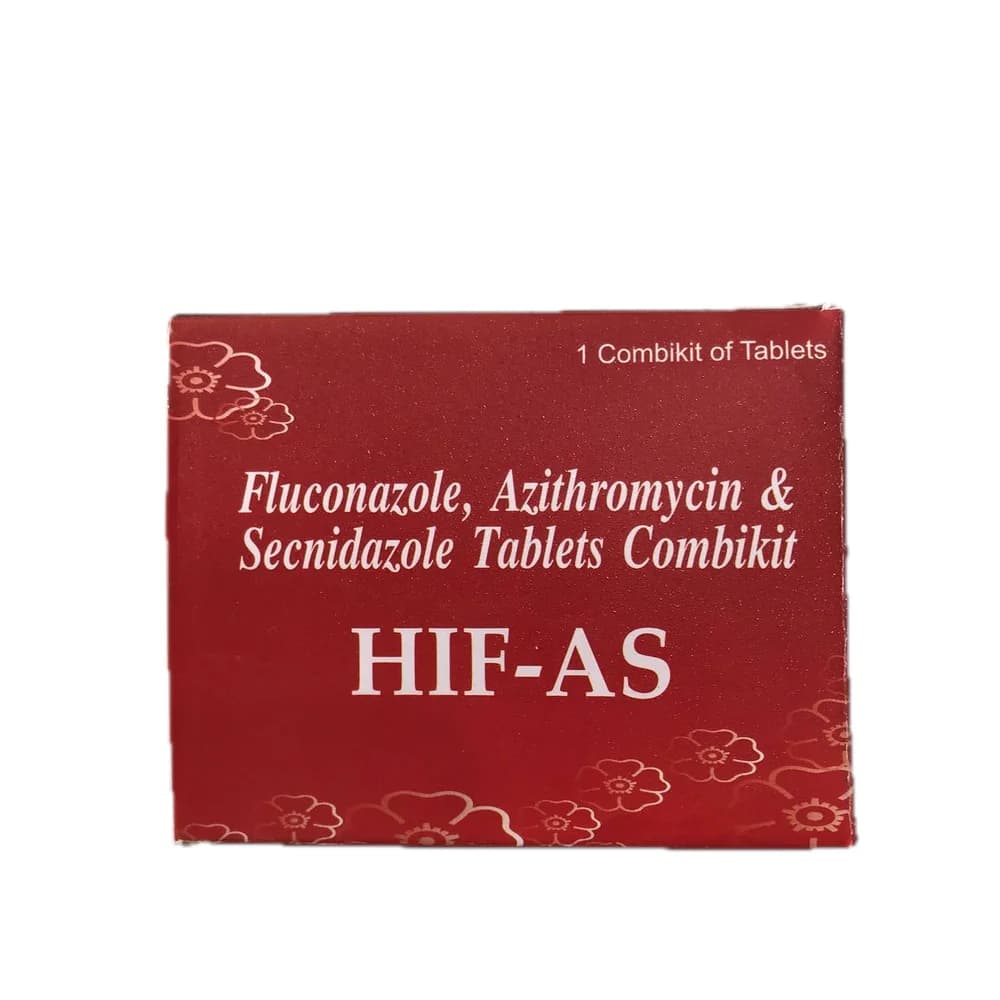 Hif-AS Fluconazole 150 mg + Azithromycin 1 g + Secnidazole 1 g x 2 (combikit)