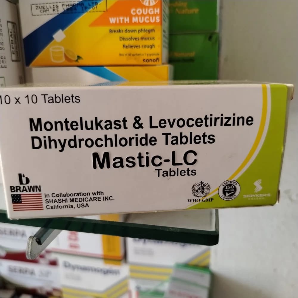 Mastic-LC Montelukast 10 mg / Levocetirizine 5 mg