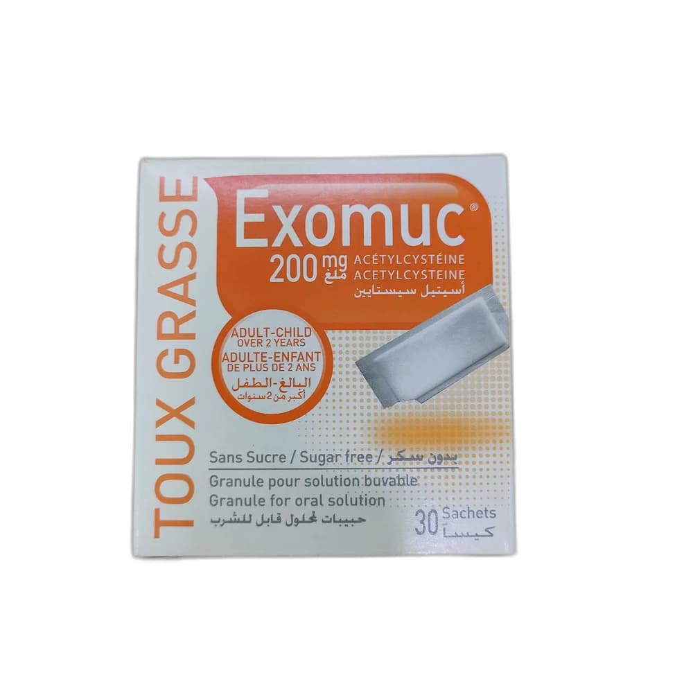 Exomuc 200 Acetylcysteine 200mg Granules 200 mg