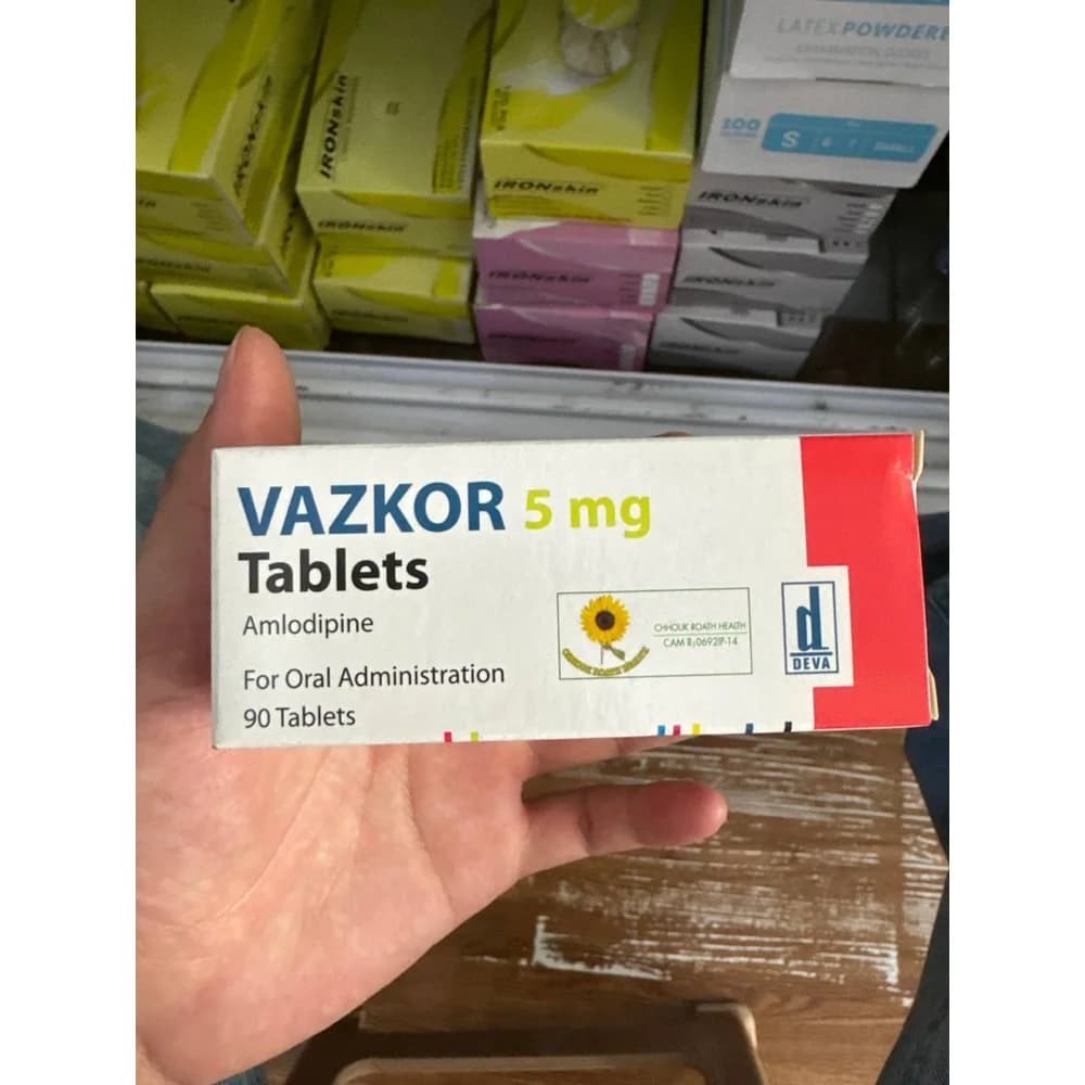 Vazkor Amlodipine 5 mg, 90 tablets