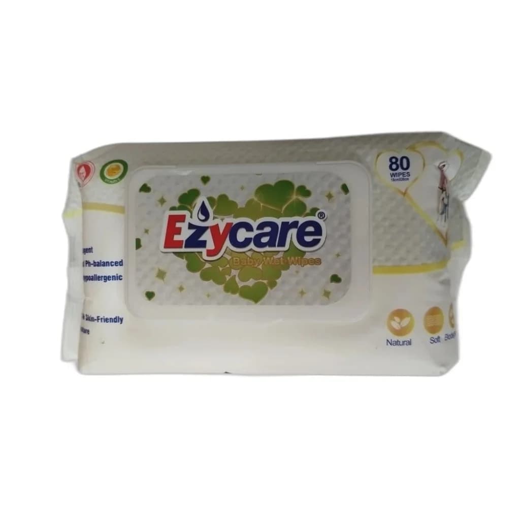 Ezycare Baby Wet Wipes Natural 80 wipes