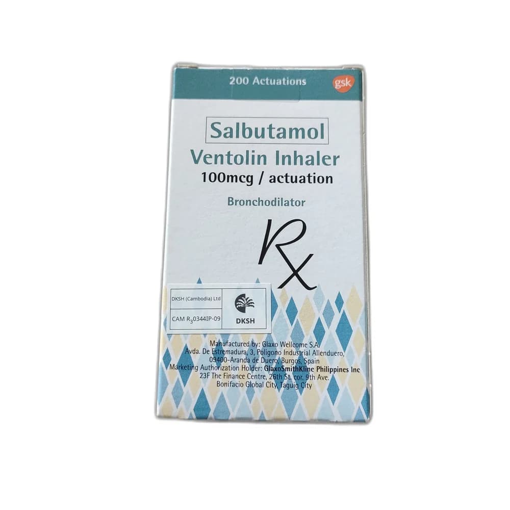 Ventolin Inhaler 100 mcg per actuation, 200 actuations