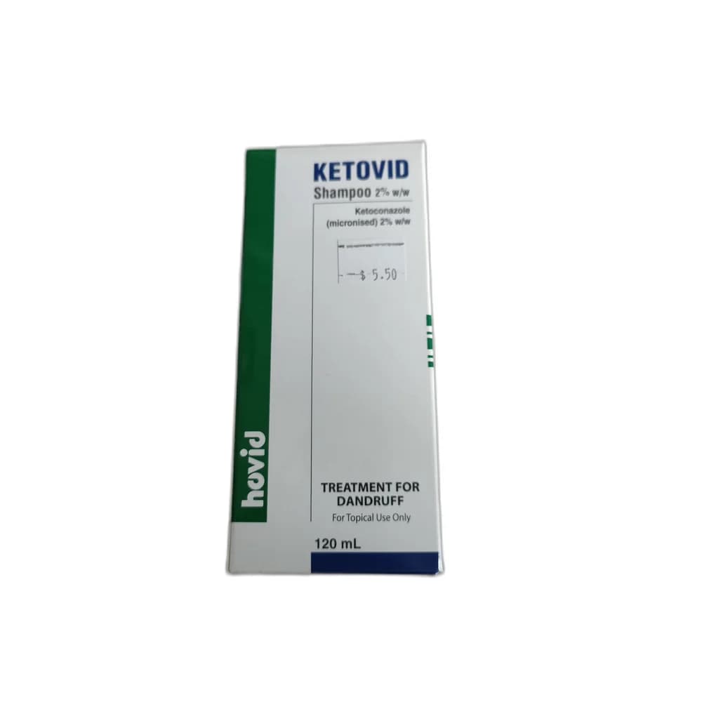 Ketovid Shampoo 2% w/w Ketoconazole 2% w/w, 120 mL