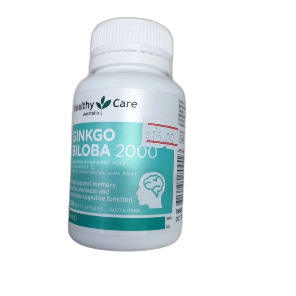 Healthy Care Ginkgo Biloba 2000 100 capsules
