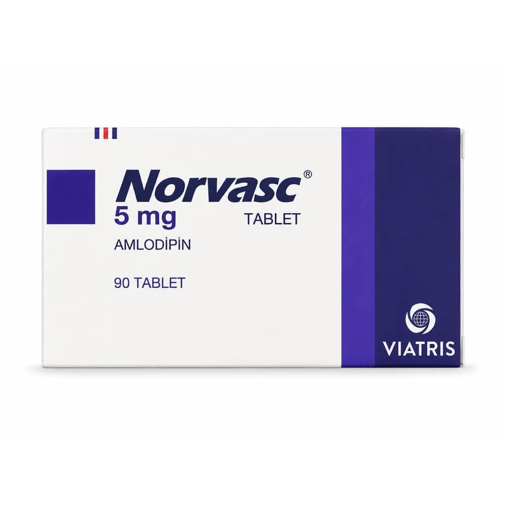 Norvasc 5 mg Amlodipine 5 mg per tablet
