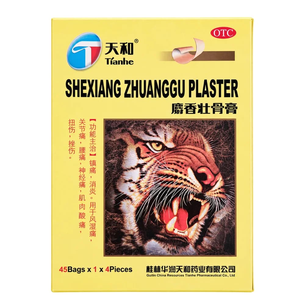 Tianhe Shexiang Zhuanggu Plaster 4 pieces per bag; 45 bags