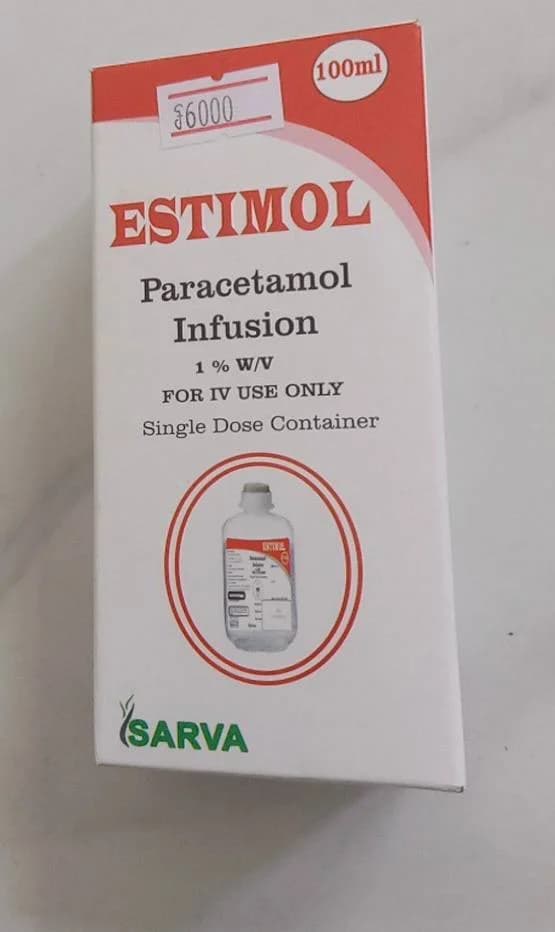Estimol Infusion Paracetamol 1% W/V