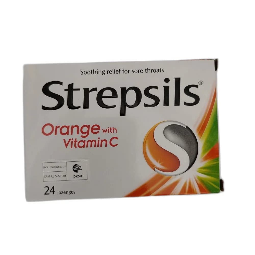 Strepsils Orange with Vitamin C 1.2 mg / 0.6 mg / 100 mg