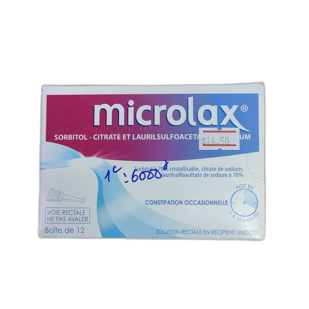 Microlax 12 4.465 g / 0.450 g / 0.0645 g
