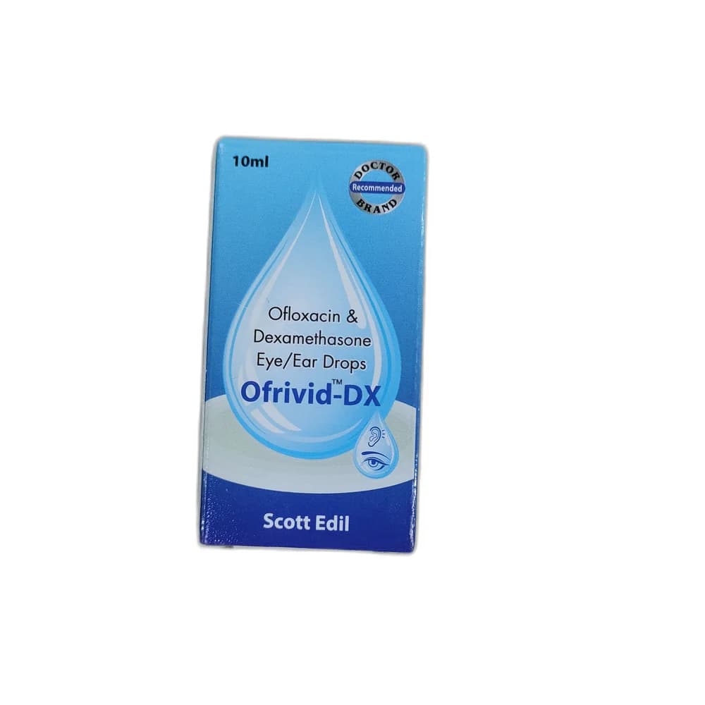 Ofrivid-DX Ofloxacin 0.3% / Dexamethasone phosphate 0.05%
