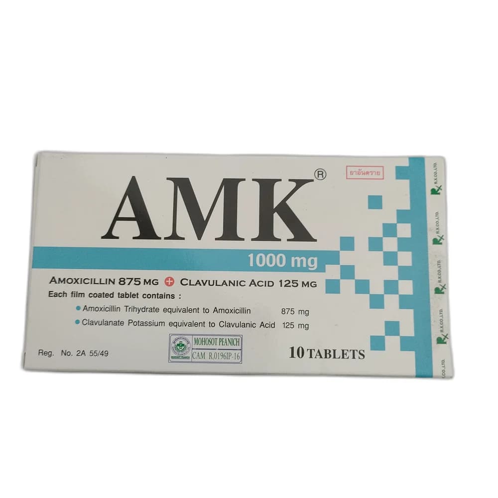 AMK 875 mg / 125 mg per tablet