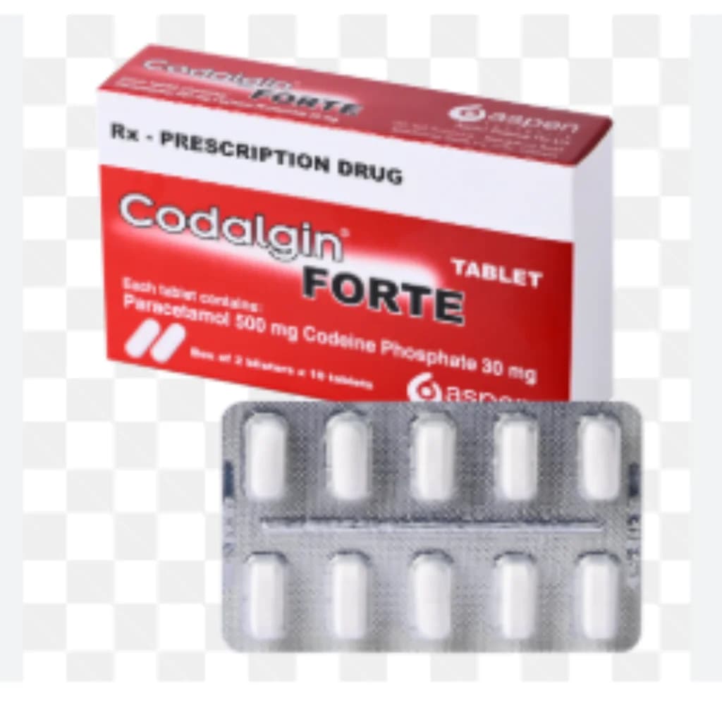 Codalgin Forte Paracetamol 500 mg / Codeine phosphate hemihydrate 30 mg