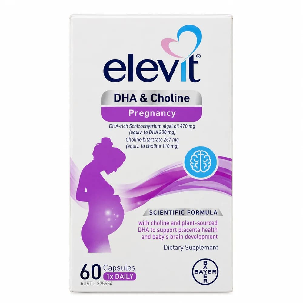 Elevit DHA & Choline Pregnancy DHA 200 mg / choline 110 mg per capsule
