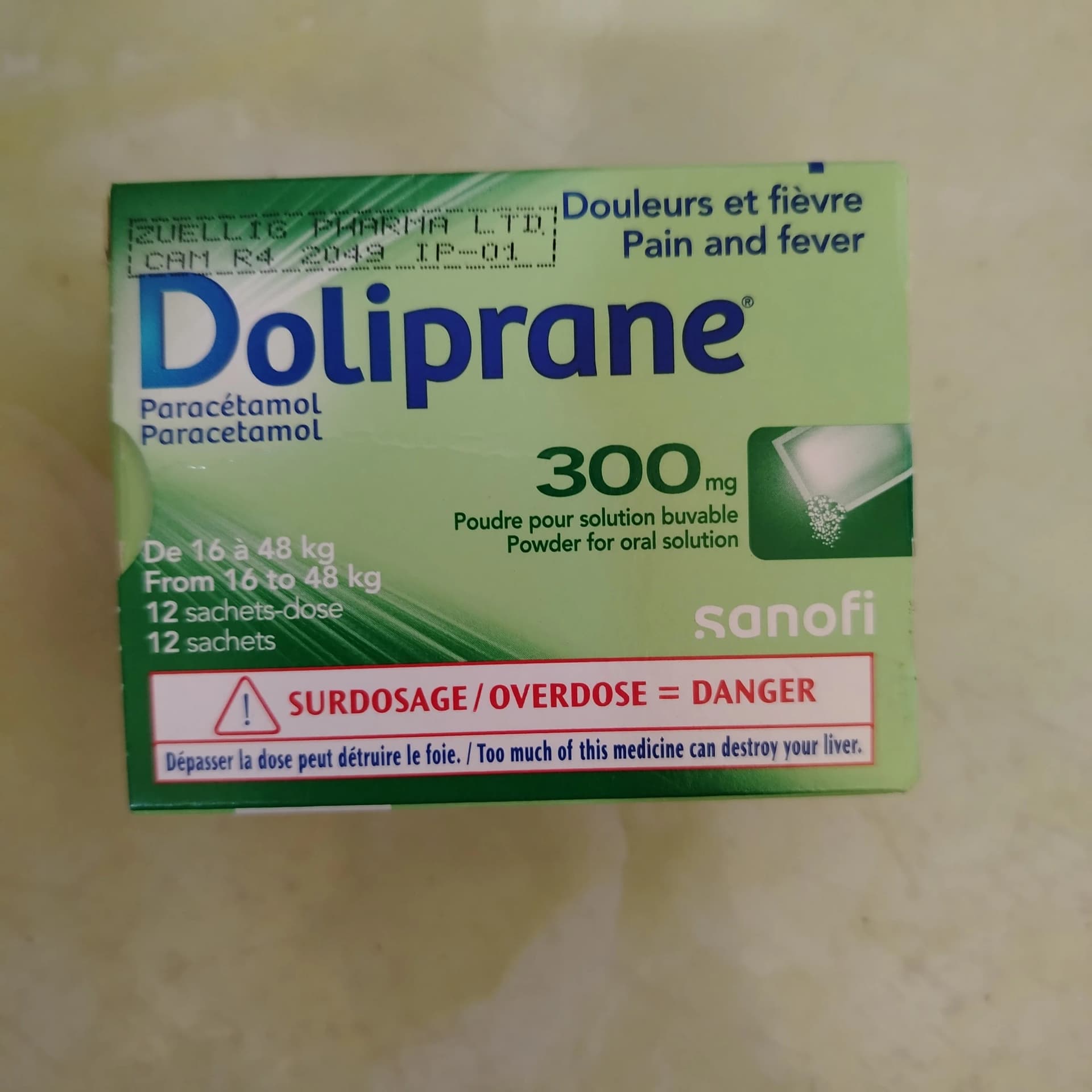 Doliprane 300 mg