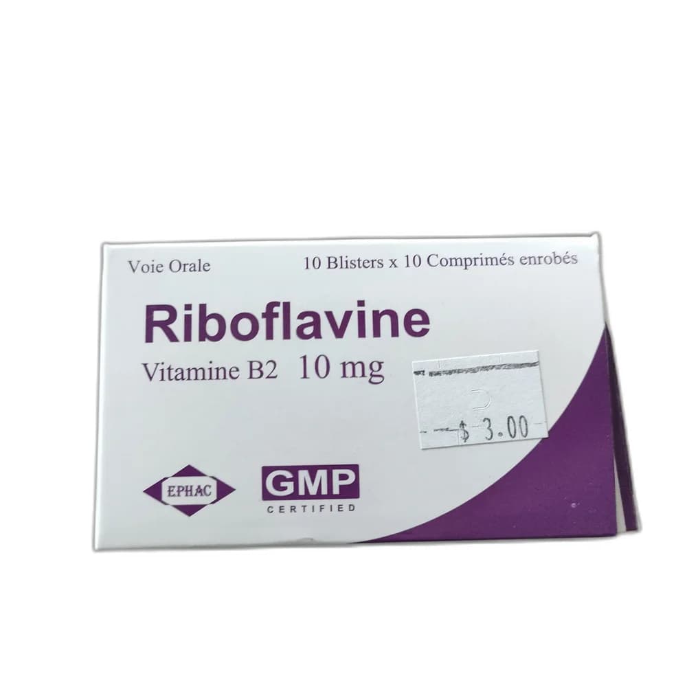 Riboflavine (Vitamine B2) 10 mg 10 mg