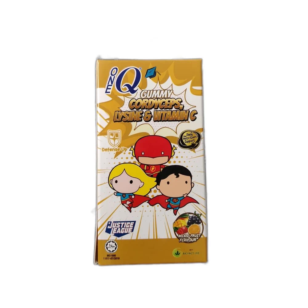One Q Cordyceps 30 mg / L-Lysine 30 mg / Vitamin C 15 mg per gummy