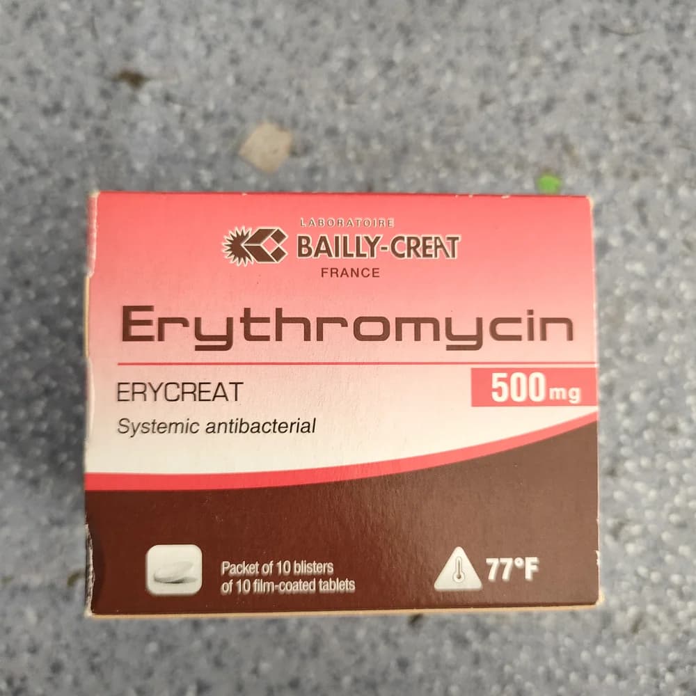Erythromycine Bailly-Creat (Erycreat) 500 mg
