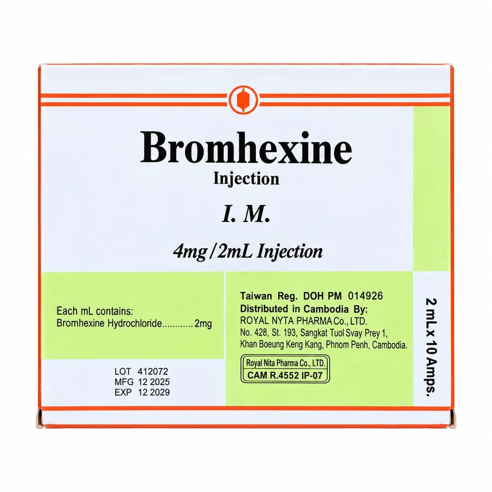 Bromhexine 4 mg / 2 mL