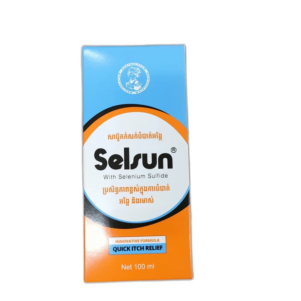 Selsun Quick Itch Relief Anti-Dandruff Shampoo Selenium sulfide 1%, 100 mL