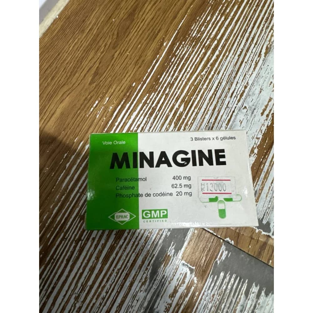 Minagine Paracetamol 400 mg / Caffeine 62.5 mg / Codeine phosphate 20 mg