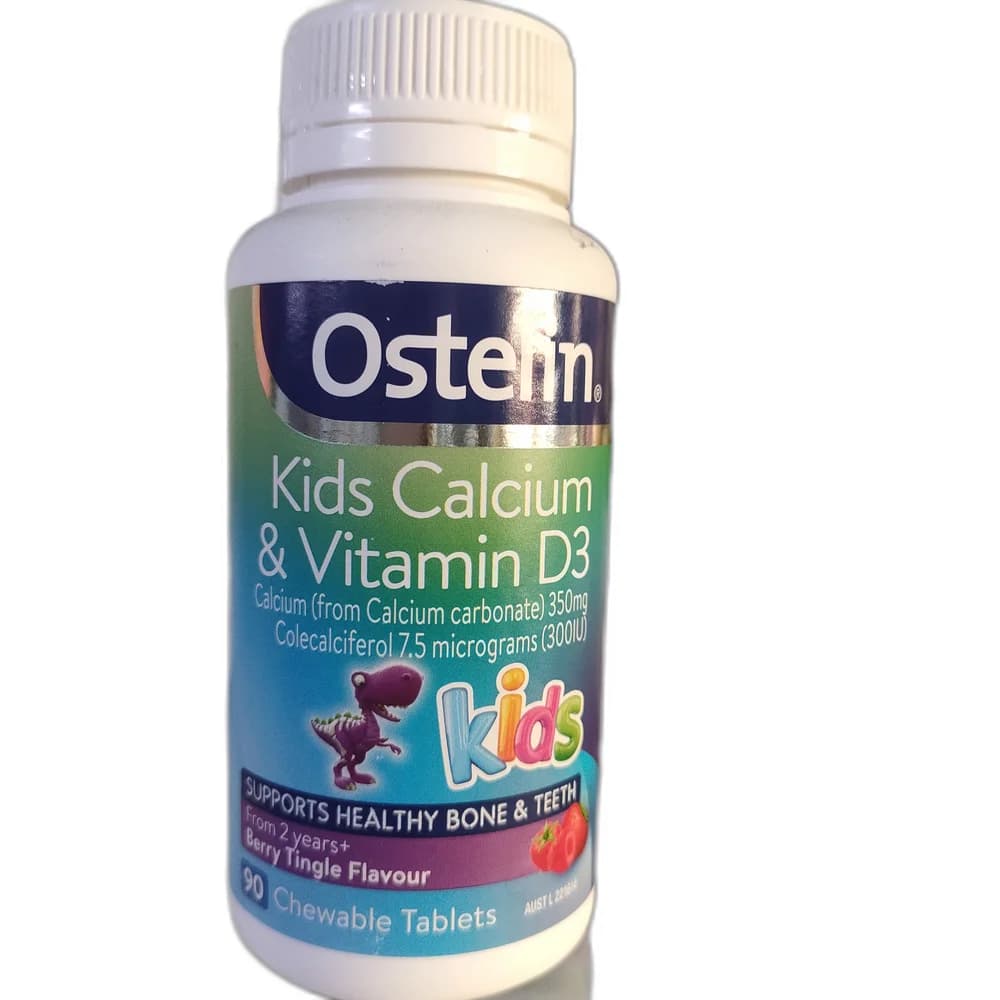 Ostelin Kids Calcium & Vitamin D3 Calcium 350 mg + Colecalciferol 7.5 mcg (300 IU)