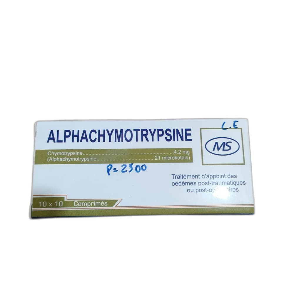 Alphachymotrypsine 4.2 mg (21 microkatals)
