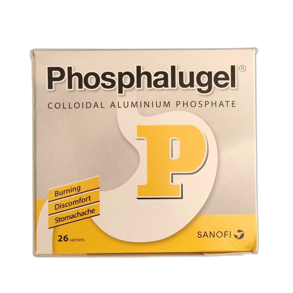 Phosphalugel 20% colloidal aluminium phosphate gel, 12.38 g per 20 g sachet