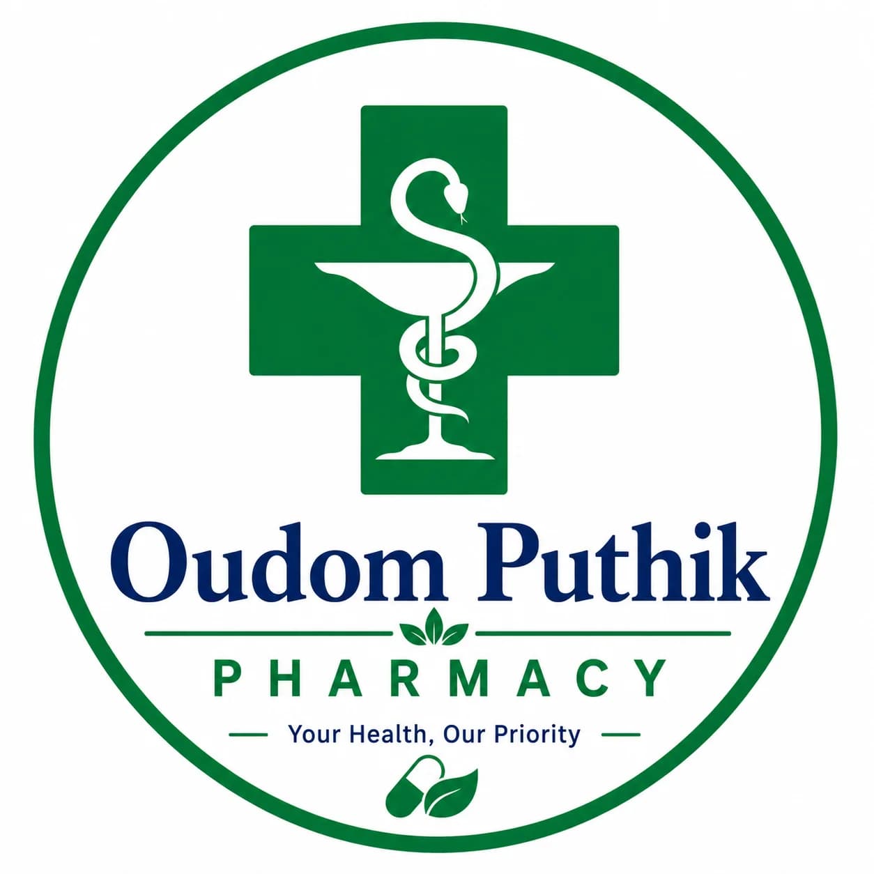 Oudom Puthik Pharmacy pharmacy logo