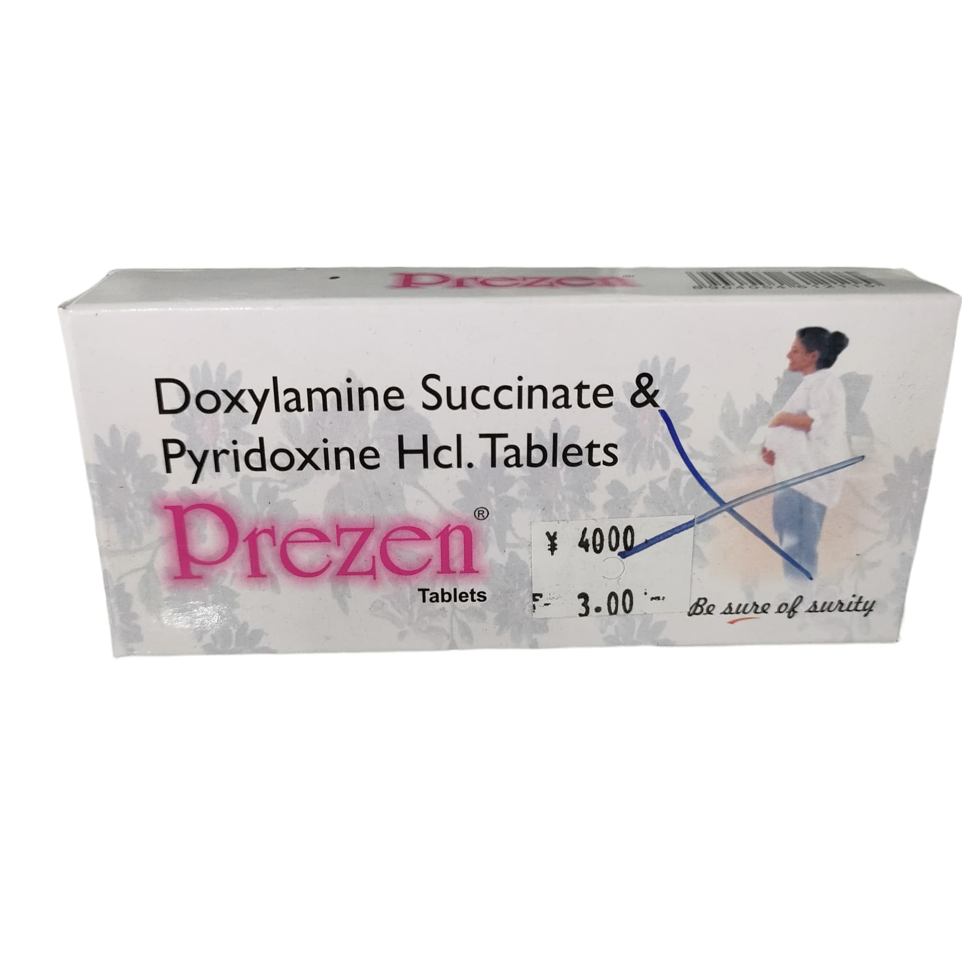 Prezen Doxylamine Succinate 10mg + Pyridoxine HCl 10mg