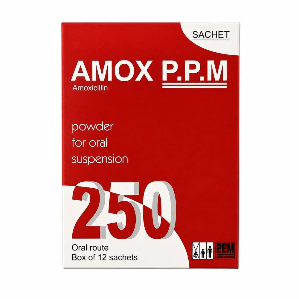 Amox P.P.M 250 mg per sachet