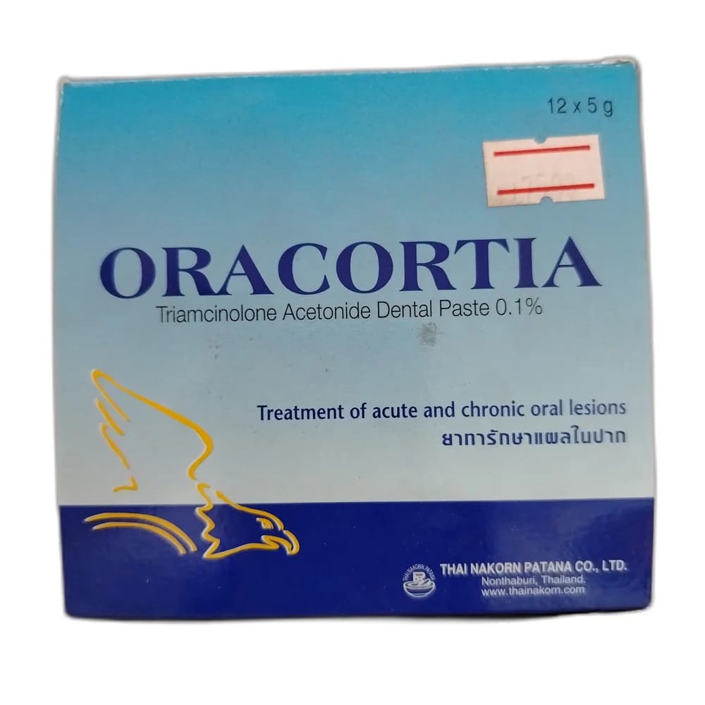 Oracortia 0.1% w/w (1.0 mg/g)