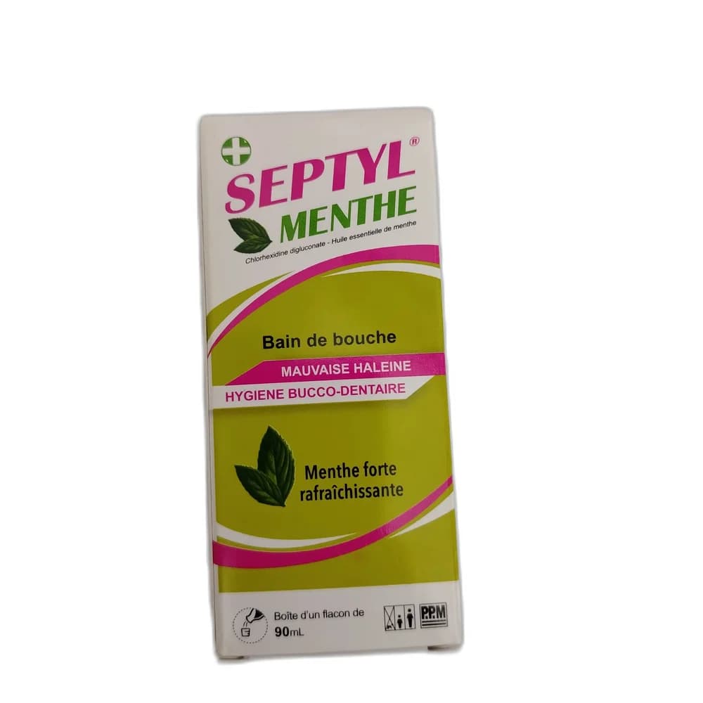 Septyl Menthe 0.45 mL / 90 mL (chlorhexidine digluconate 20%)