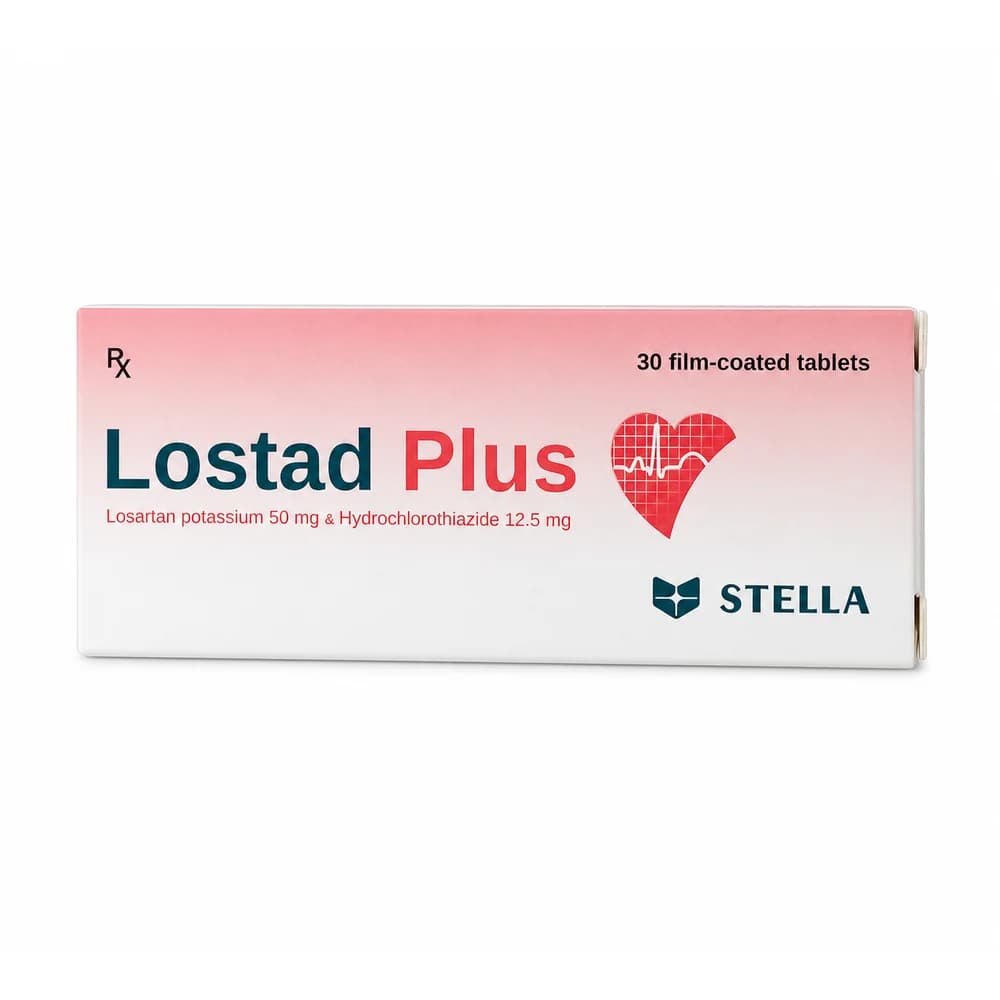 Lostad Plus Losartan potassium 50 mg / Hydrochlorothiazide 12.5 mg
