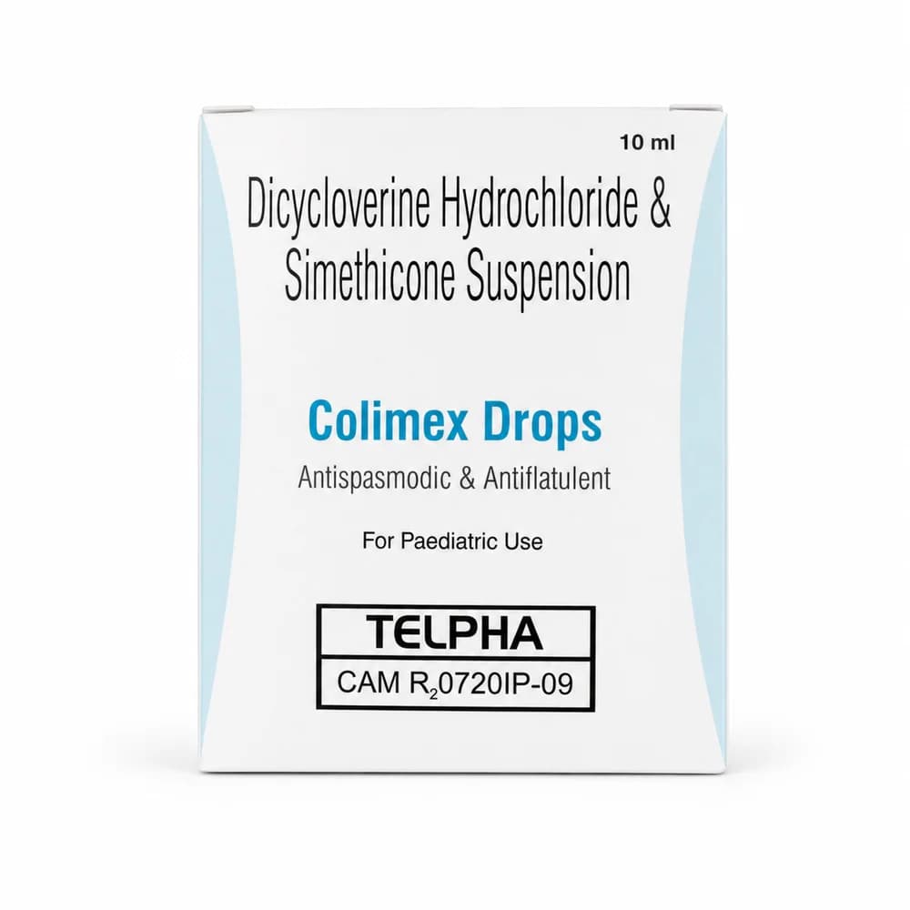 Colimex Drops Dicycloverine 10 mg / Activated dimethicone 40 mg per mL