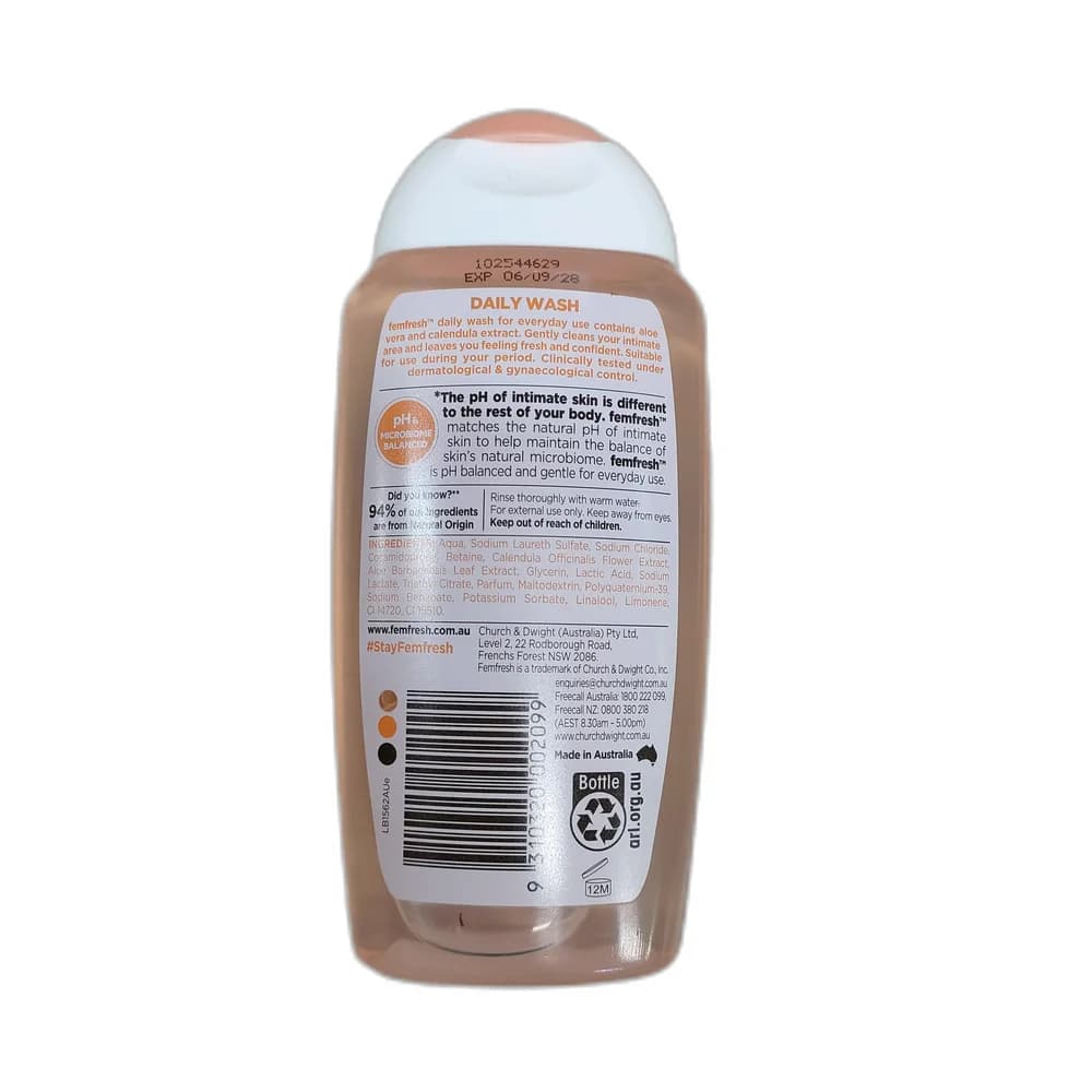 Femfresh Daily Intimate Wash Aloe vera and calendula, 250 mL