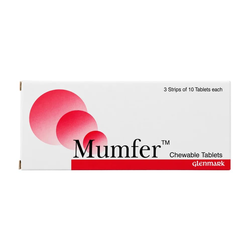 Mumfer Iron 100 mg + Folic acid 500 µg per tablet