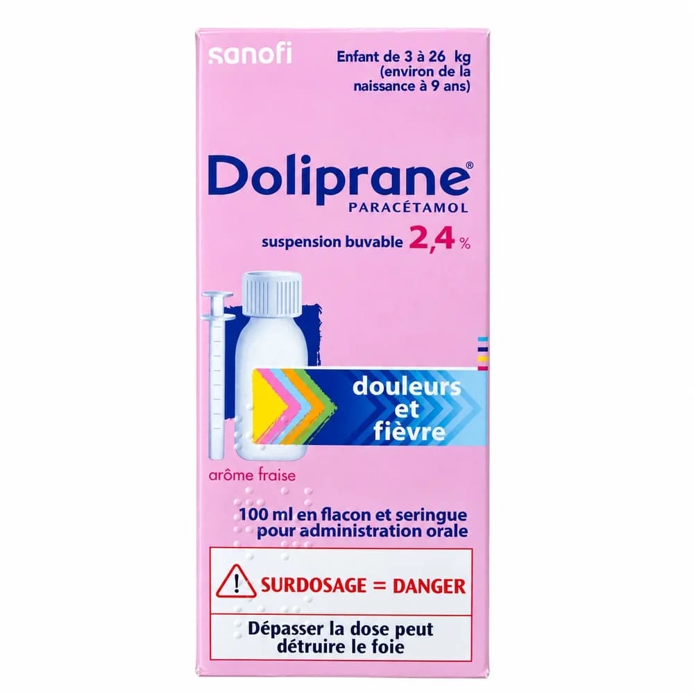 Doliprane 2.4% (paracetamol 2.4 g/100 mL)