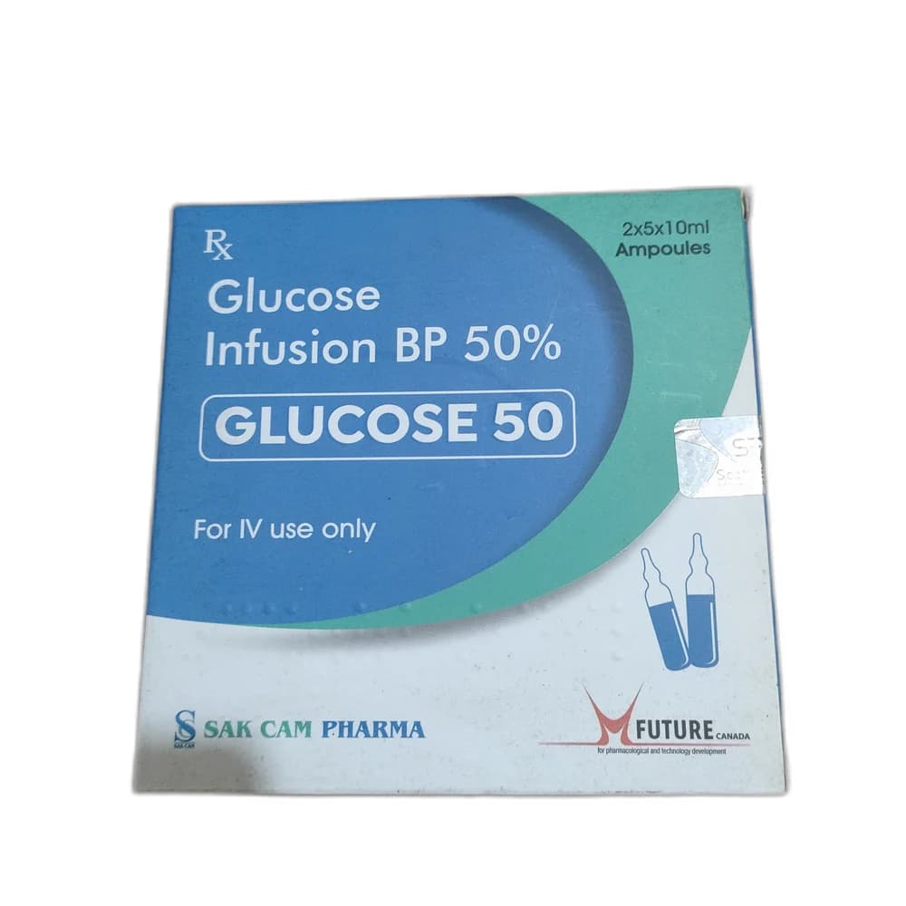 Glucose 50 50% (5 g / 10 ml)