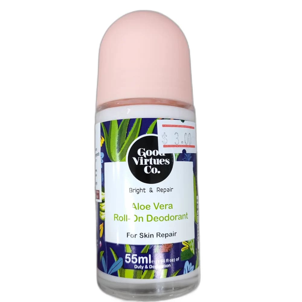 Good Virtues Co. Bright & Repair Aloe Vera Roll-On Deodorant 55 ml