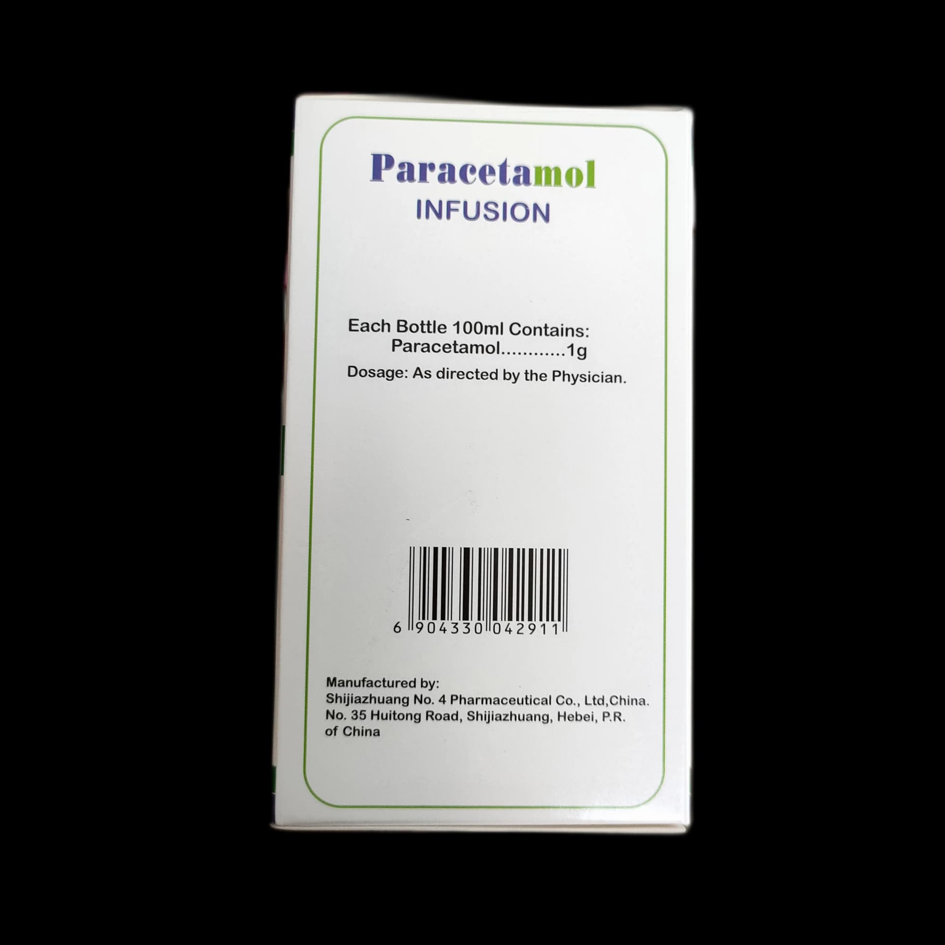 Paracetamol Infusion 1g/100ml