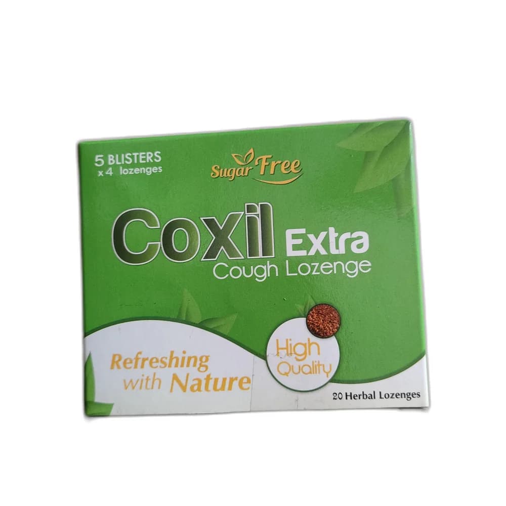 Coxil Extra Cough Lozenge 5 blisters x 4 lozenges (20 herbal lozenges per box)